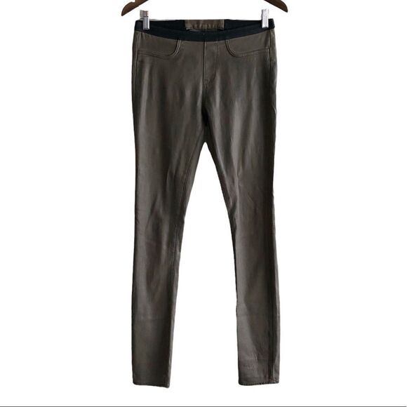Helmut Lang Pants - Helmut Lang Stretch High Rise Waist Skinny Leg Fit Jeggings Pants Green